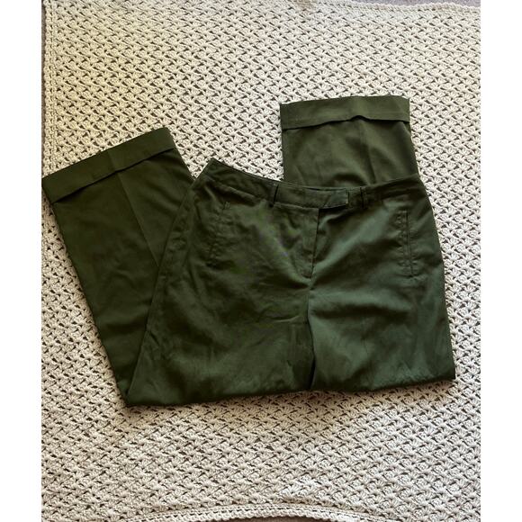Vintage Y2K Green Wide Leg Cuffed Leg Dress Pants Size 18 1X - Picture 1 of 4
